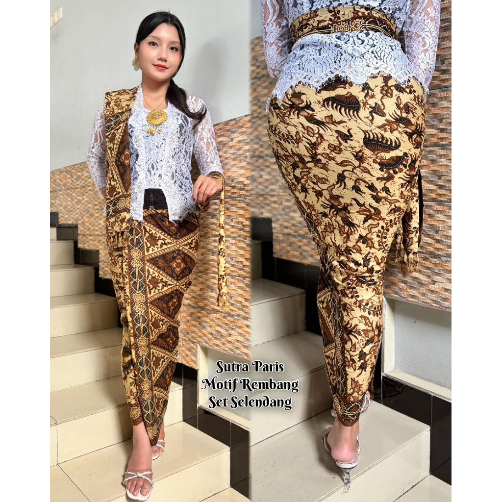set batik dan seledang sutra