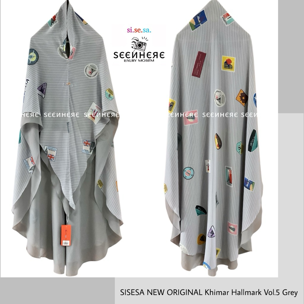 SISESA NEW ORIGINAL GUARANTEED - Khimar Hallmark Vol.5 Grey