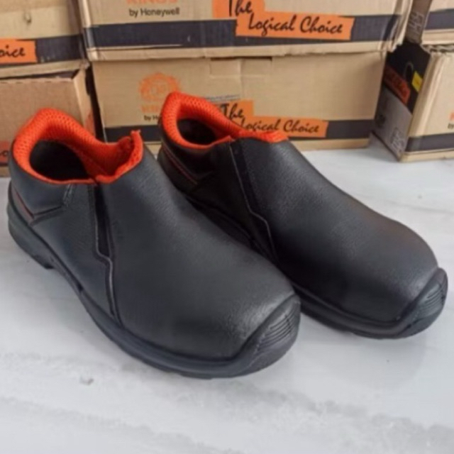 SEPATU SAFETY SLIP ON KWD 207 X HITAM/ SEPATU SAFETY KING’S / SEPATU SAFETY PROYEK BERKUALITAS