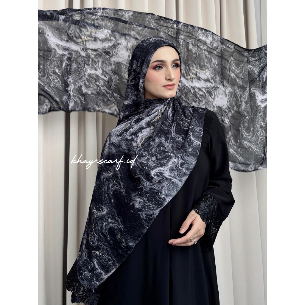 Pashmina Viscose Print Motif by Khayr Scarf
