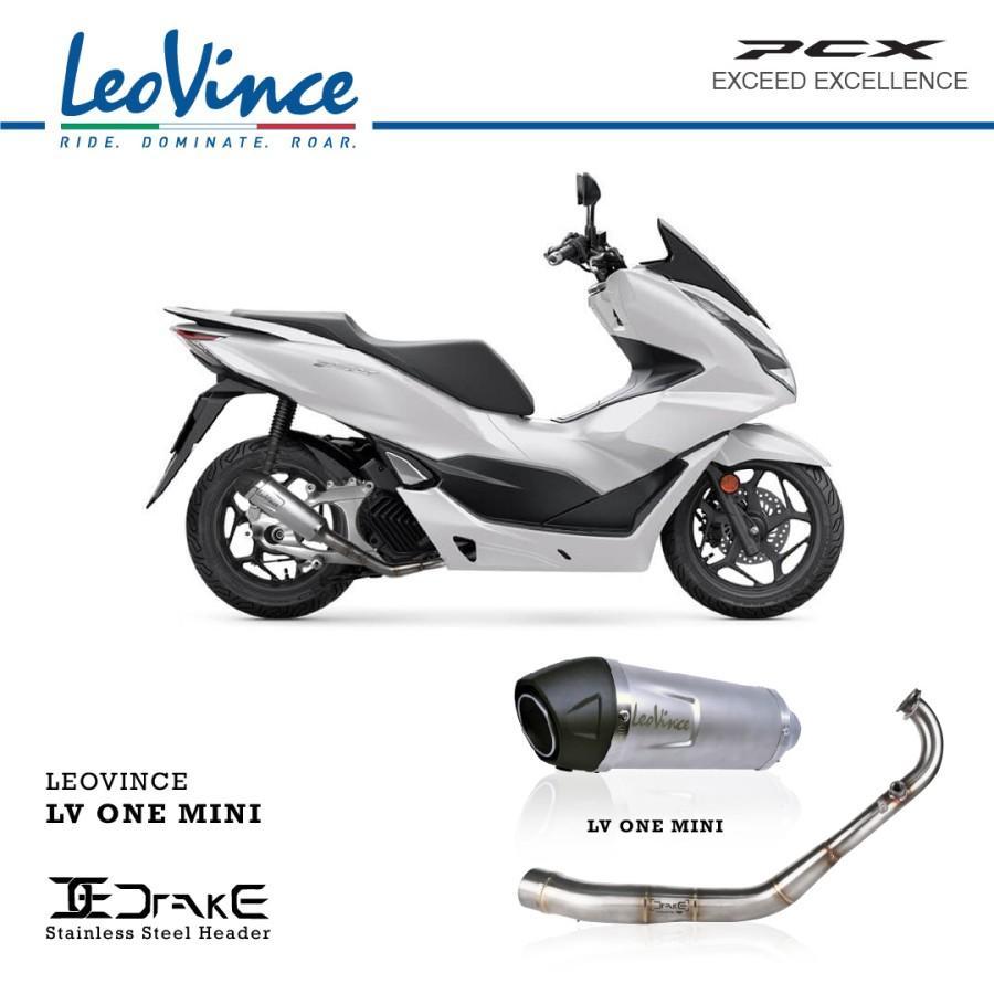 KNALPOT FULLSYSTEM LEOVINCE HONDA HONDA PCX160 PCX 160 (HEADER DRAKE)