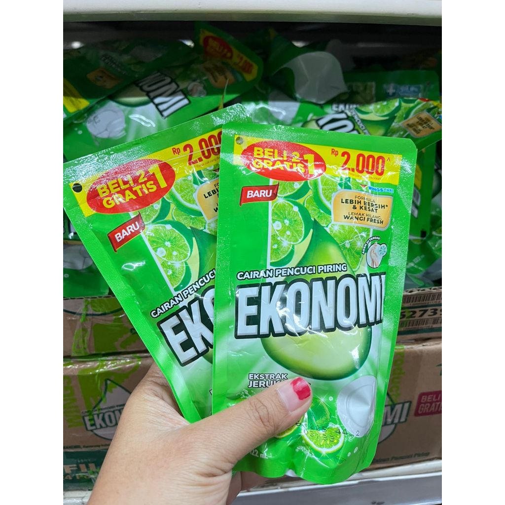 Ekonomi Sabun Pencuci Piring 1 Dus @122ml x 24 pouch