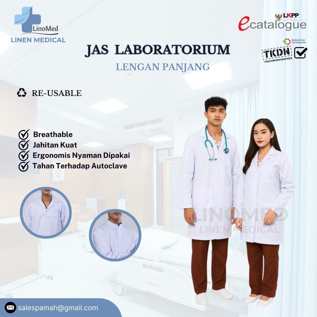 Jas Laboratorium Lengan Panjang