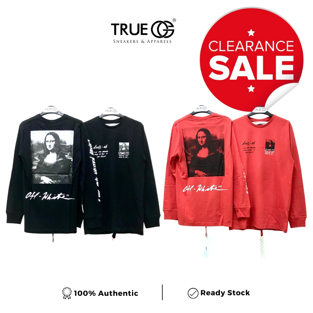 Off White Monalisa Long Sleeve T-Shirt Authentic