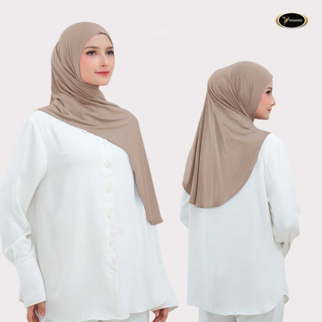 Lunan Pashmina instan Viscose Spandex Premium Hijab Instan Yessana