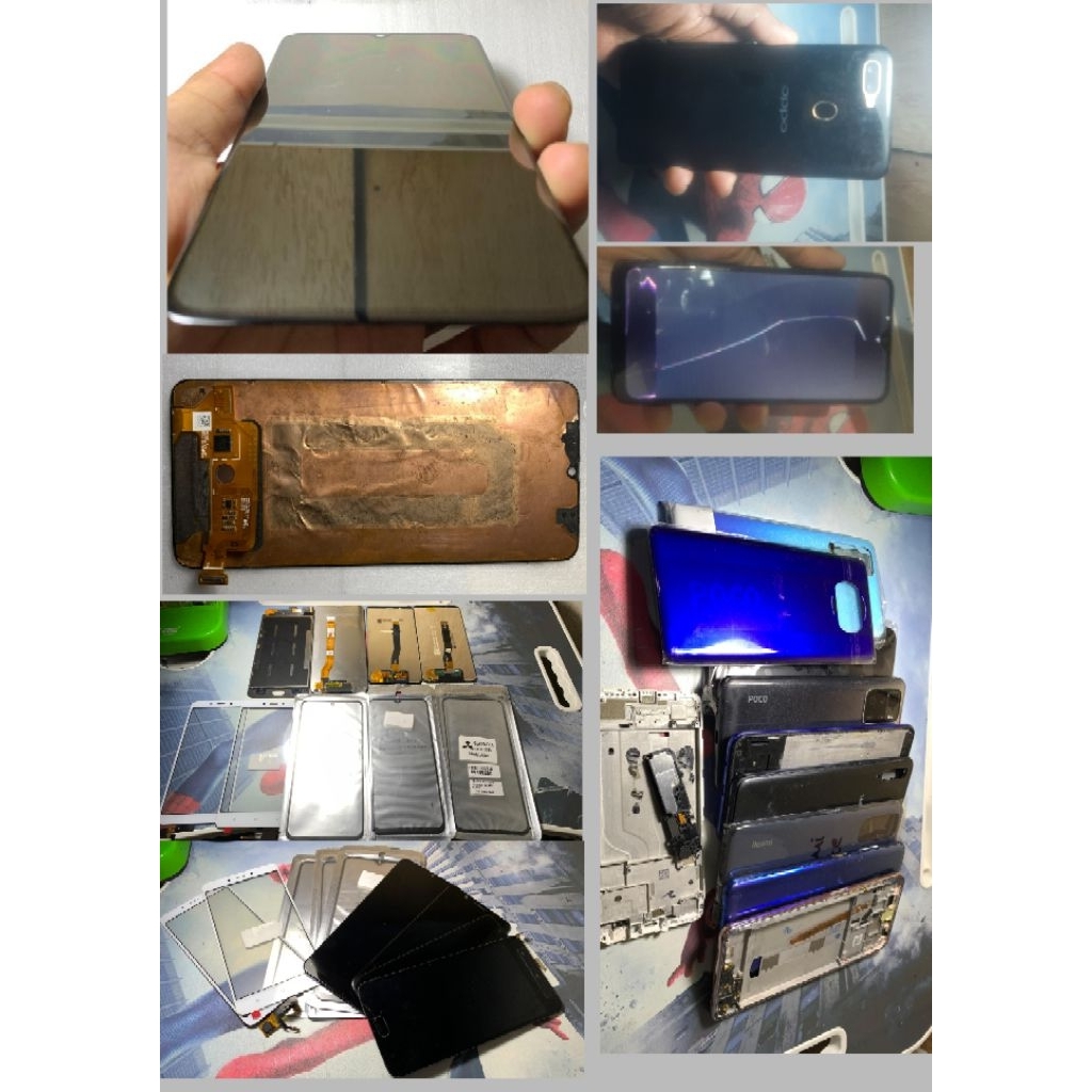 lcd ss a70 minus tidak tampil+bonus semua barang yg digambar