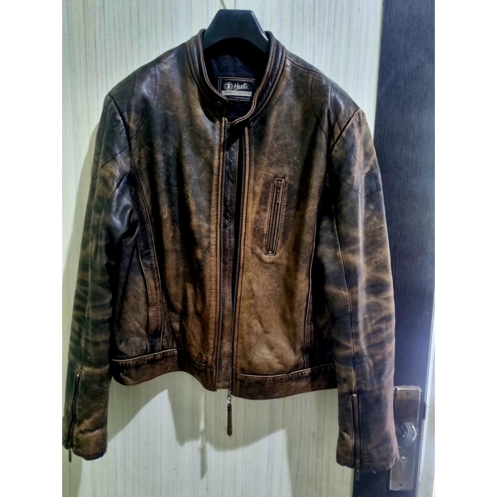 Jaket Kulit Patina Vintage Caferacer Motorcycles like RBC Vanson Aero Harley Schott Human Being Avir