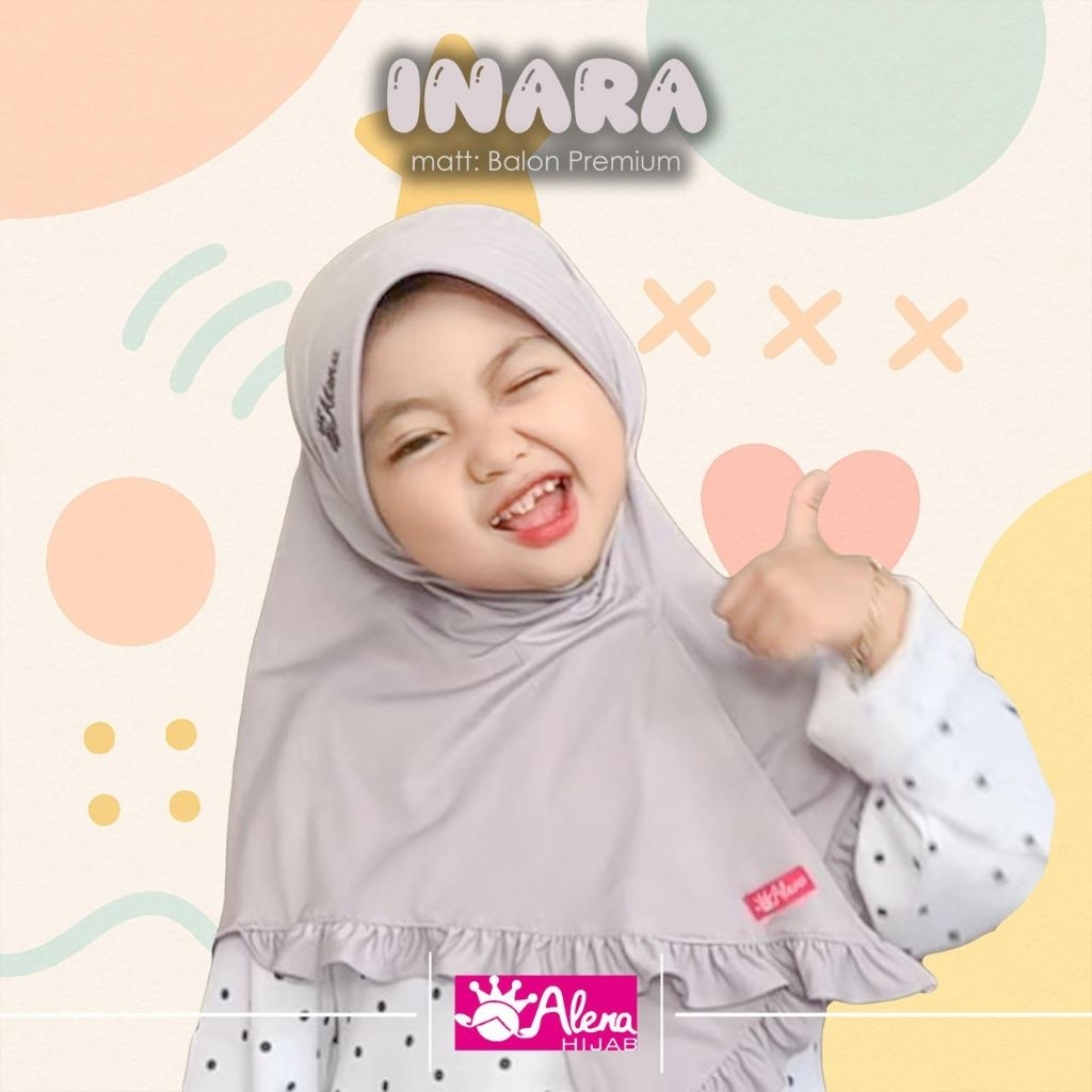 Hijab alena anak bayi Inara usia 0 sd 3th