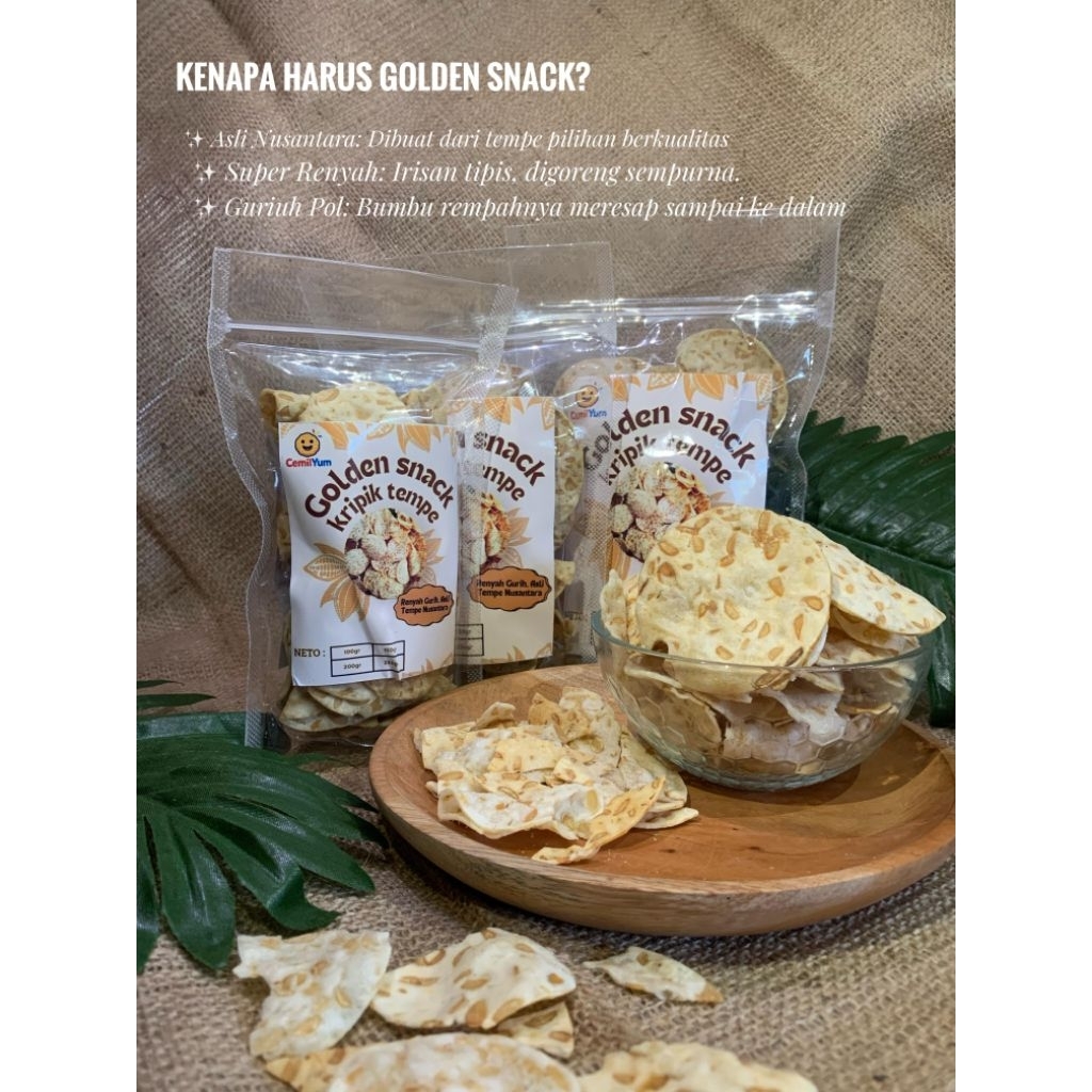 Golden Snack ( kripik tempe )