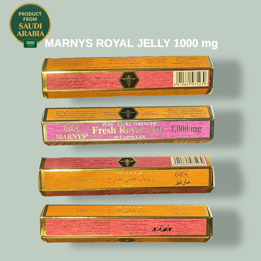 MARNYS FRESH ROYAL JELLY 1000 MG MADE IN SAUDI ARABIA