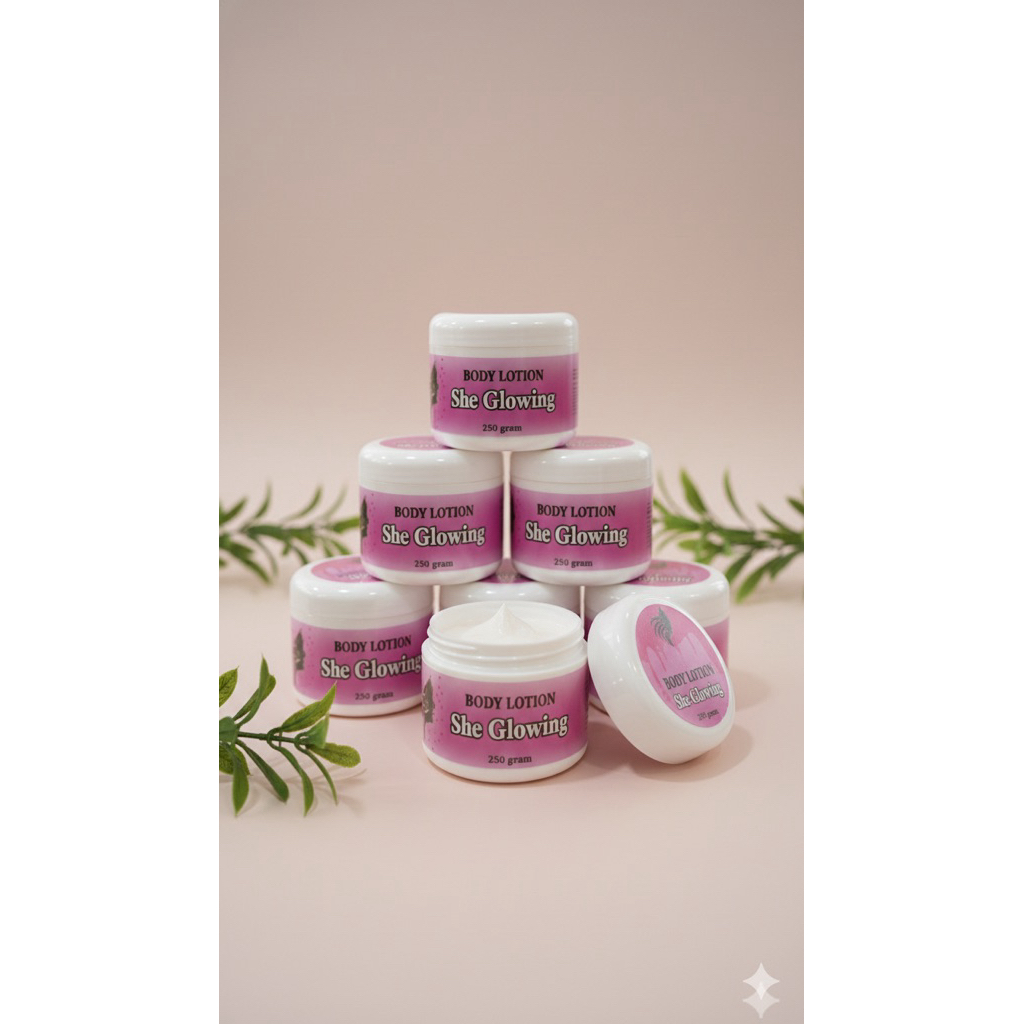 hb lotion she glowing