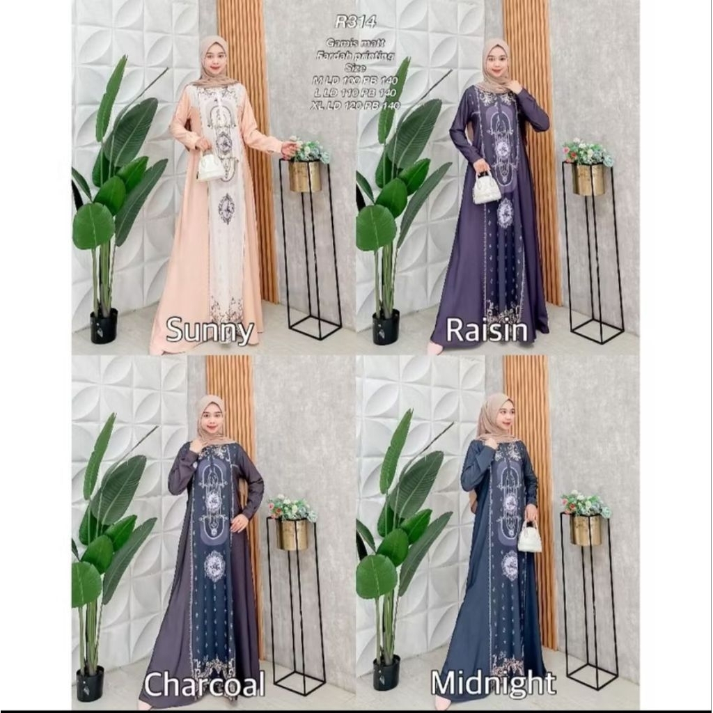 Gamis Fardah Printing by Ribyka