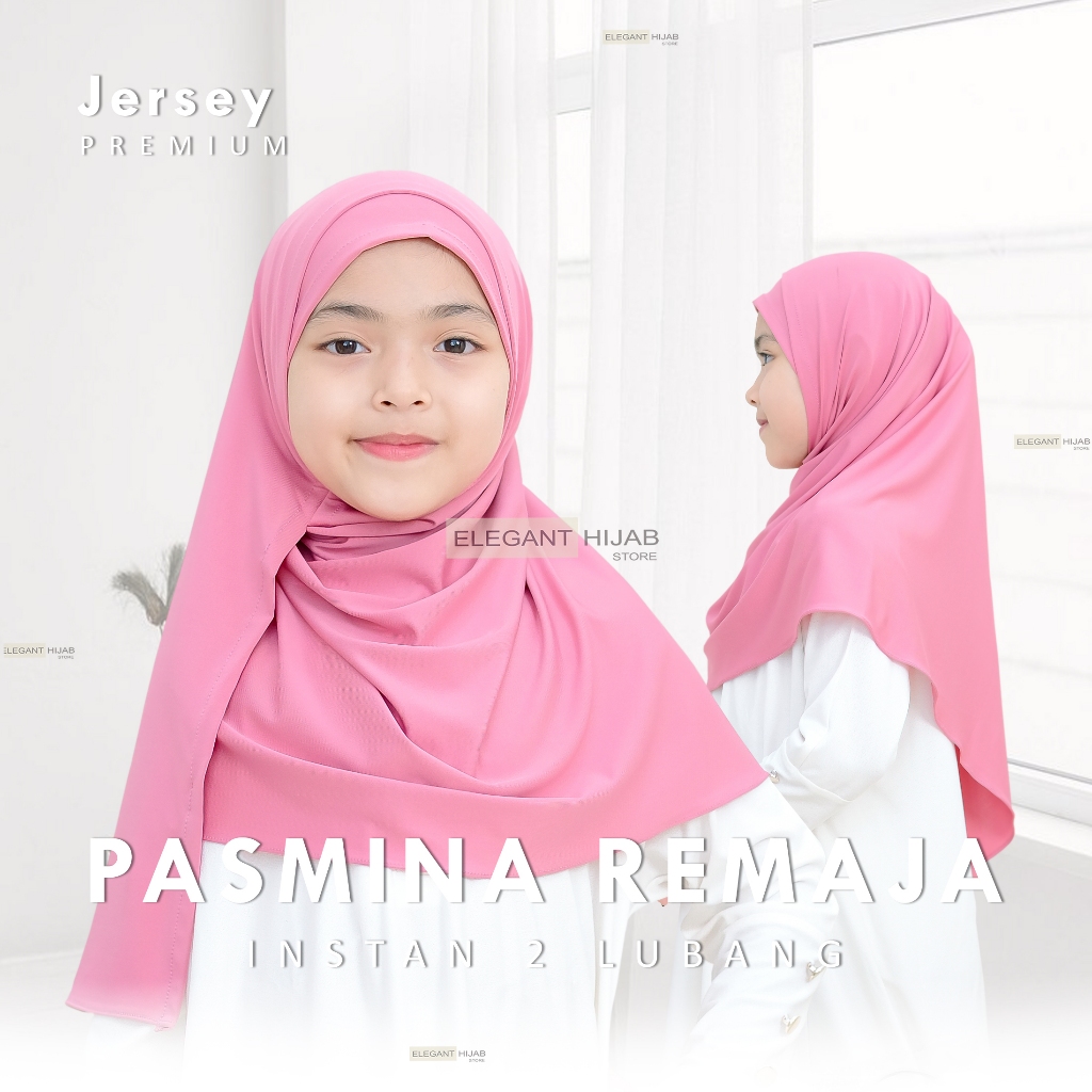 HIjab Pashmina Instan anak 2 in 1,Hijab Pashmina instan anak 6-13 Tahun