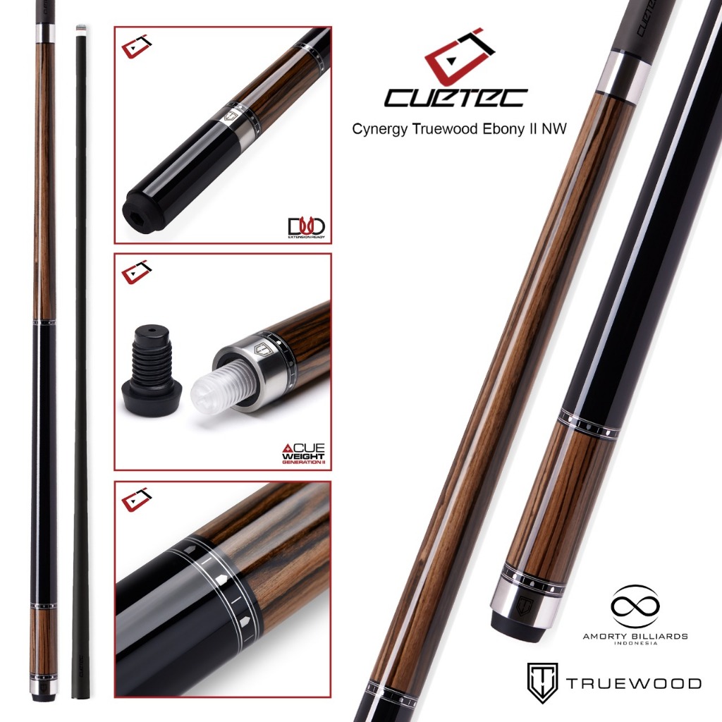 Cuetec Truewood Ebony / Stik Play