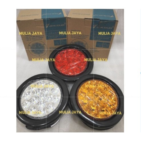 (SD-2015) Lampu Rem Bulat LED Truk 24 Volt/Stop Lamp Volvo/Lampu Stop Bulat LED/ORIGINAL BY SHILIDUO