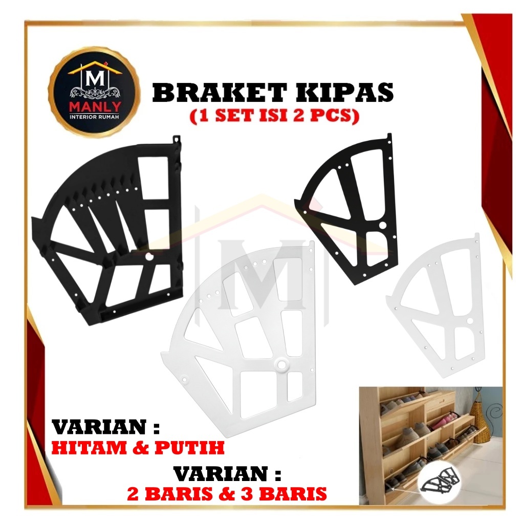 Bracket Fitting Lipat / Bracket Rak Sepatu Lipat / Rak Sepatu Kipas, Rak Sepatu Putar,