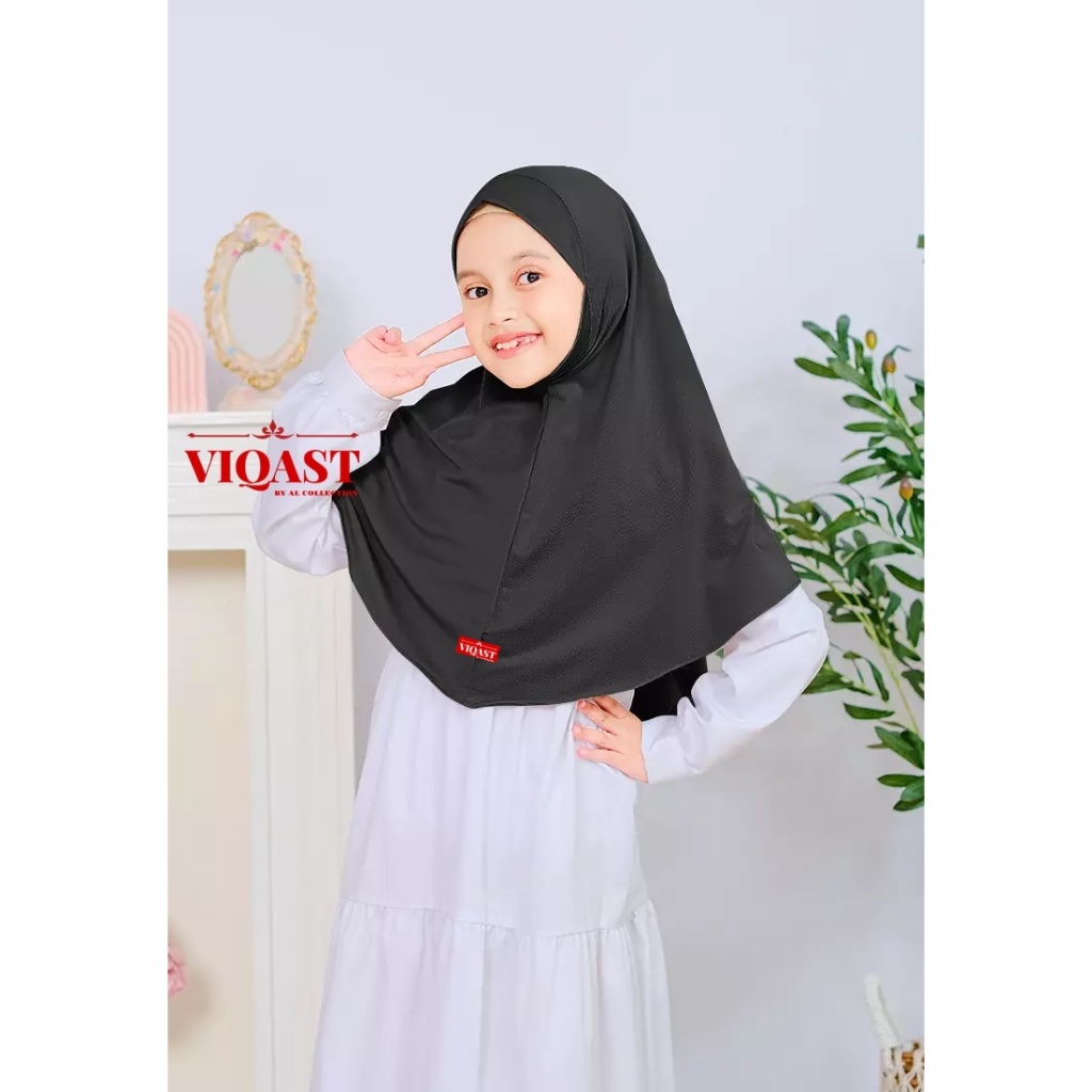 Hijab Anak Bergo Dagu Soft Pad Ukuran XS-S-M Bahan Jersey Kerudung Bayi Anak Tanggung