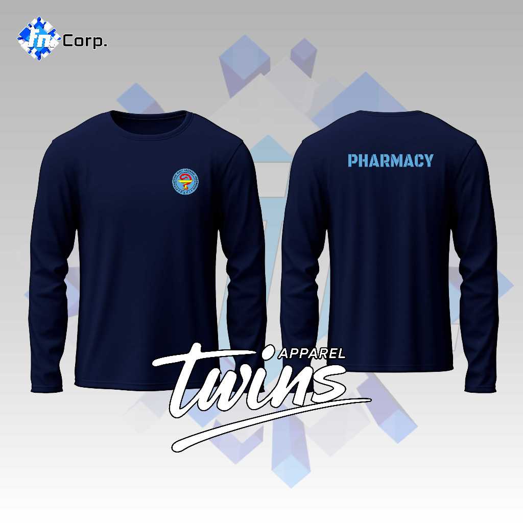 KAOS BAJU T-SHIRT UNISEX LENGAN PANJANG PAFI PHARMACY AHLI FARMASI APOTEKER PRIA WANITA ADEM LEMBUT 