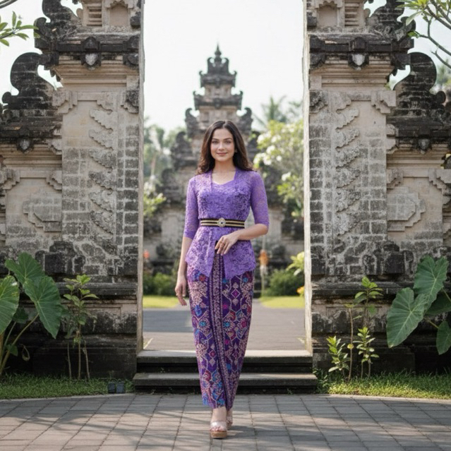 Setelan kebaya bali stretch Tulip