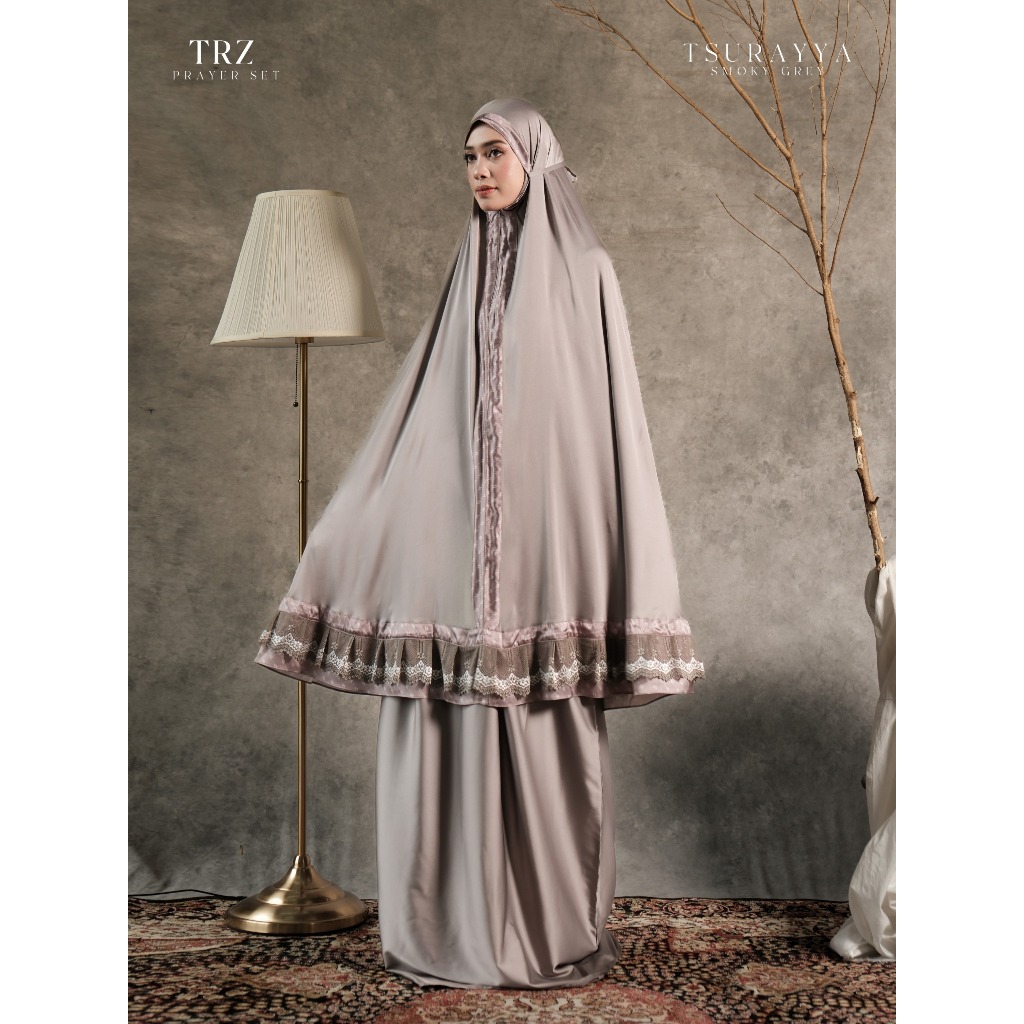 TRZ - Tsurayya prayer - Prayer set 2in1 - Mukena dewasa silk