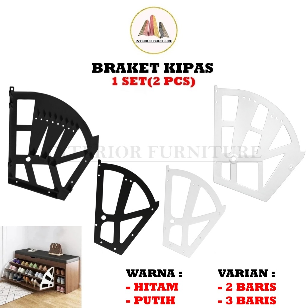 Rak Sepatu Kipas Rak Sepatu Putar Bracket Fitting Lipat Bracket Rak Sepatu Lipat