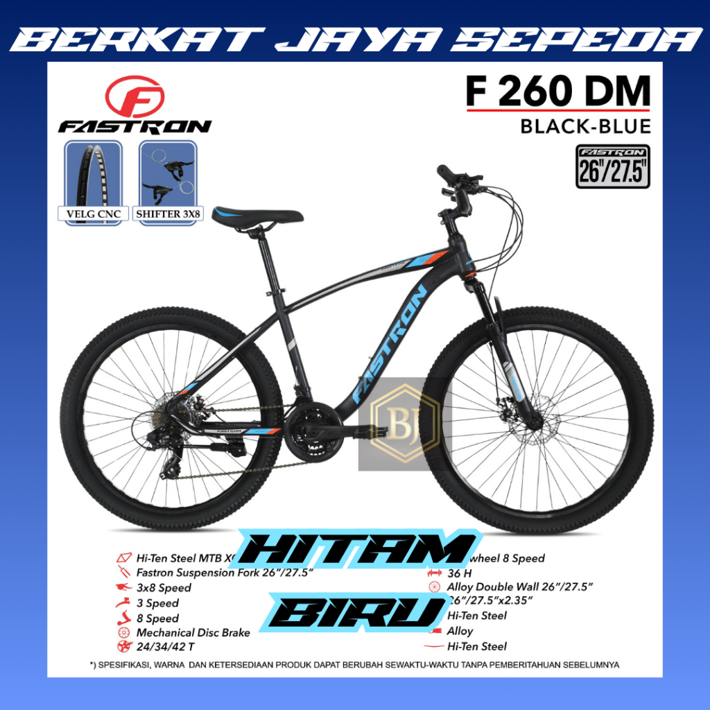SEPEDA GUNUNG FASTRON 27,5 INCH F260 DM / SEPEDA MTB FASTRON F260 DM 27,5 TERBARU