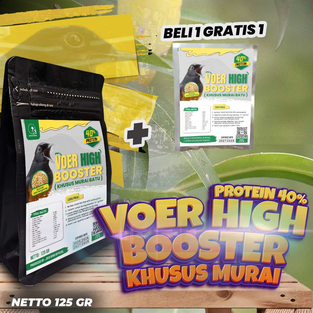 MAKANAN BURUNG MURAI | VOER MURAI JUARA LOMBA | EKSTRAK ULAT HONGKONG | PAKAN JUARA LOMBA | VOER PRE