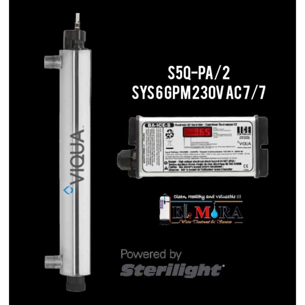 Ultraviolet UV viqua 6 Gpm S5Q-Pa