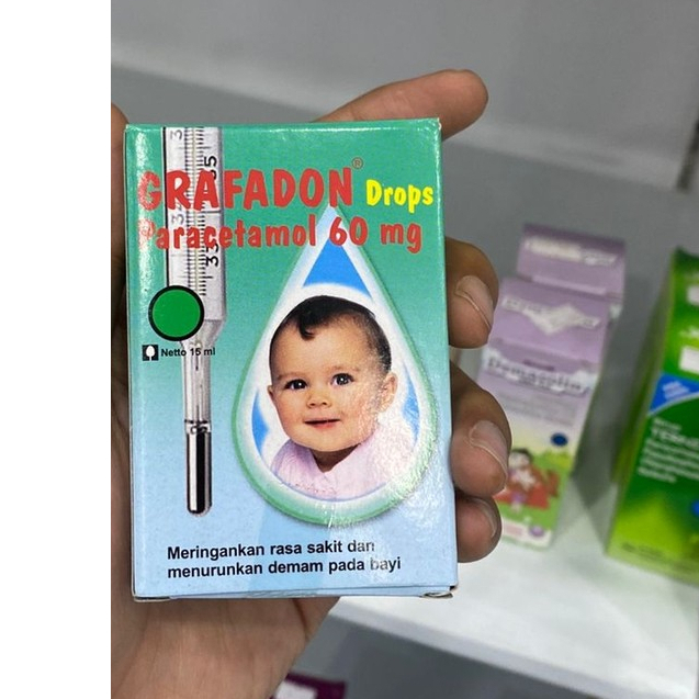 Obat demam bayi grafadon Drops paracetamol 60mg