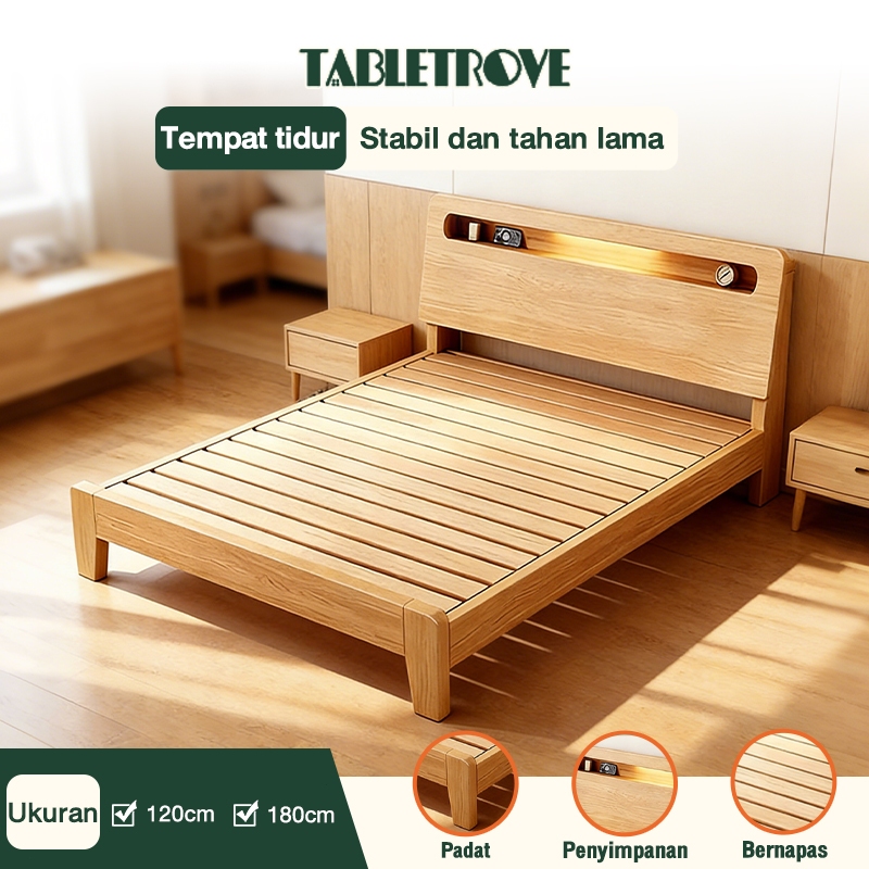 TABLETROVE Dipan Kayu Minimalis Dipan Tempat Tidur Dipan Tempat Tidur Dipan Minimalis Tempat Tidur