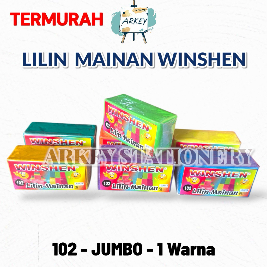 LILIN MAINAN WINSHEN JUMBO 102 / Plastisin 1 Warna