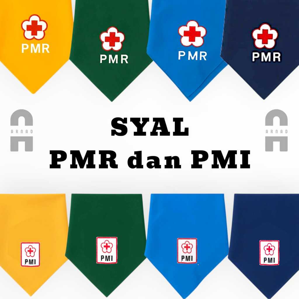 slayer syal scraf Pmr Pmi bordir SD SMP SMA mula madya wira