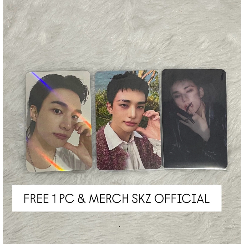Photocard StrayKids Hyunjin Set [FREE 1 PHOTOCARD OFFICIAL ] POB Makestar Do It Lenticular Hyunjin O