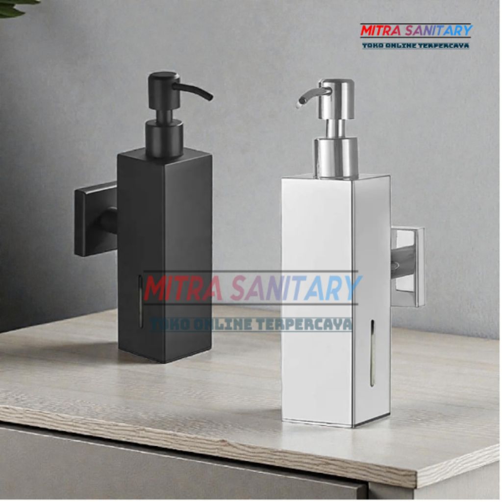 Tempat Sabun Cair Stainless Tempel Dinding/ Tempat Sabun Cair Dinding