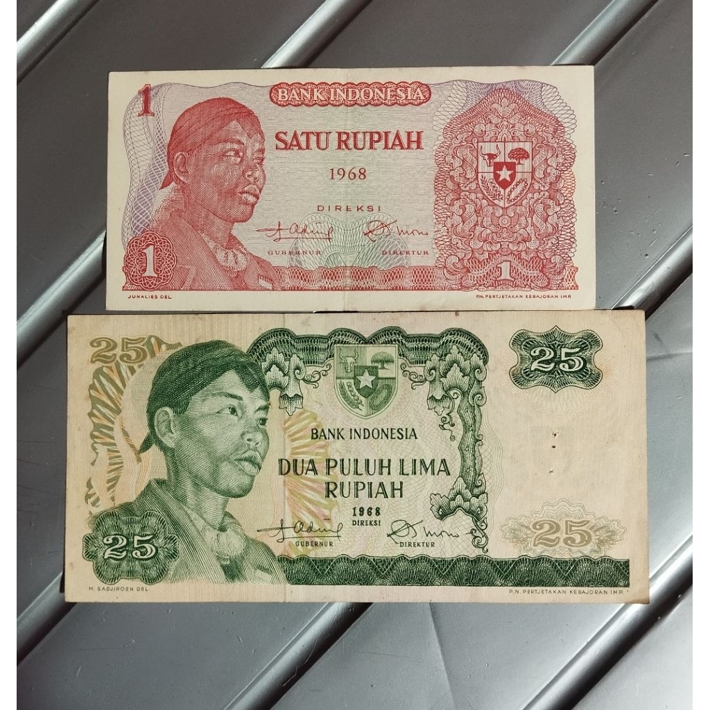 Paket Mahar uang kuno kertas 26 rupiah seri Sudirman Asli