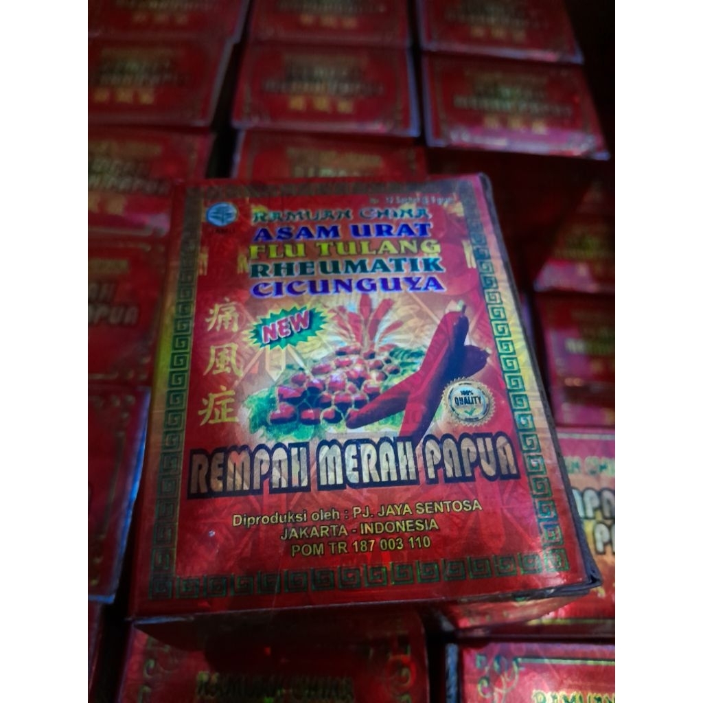Jamu tradisional Rempah merah papua asam urat|flu tulang|rheumatik|cikunguya