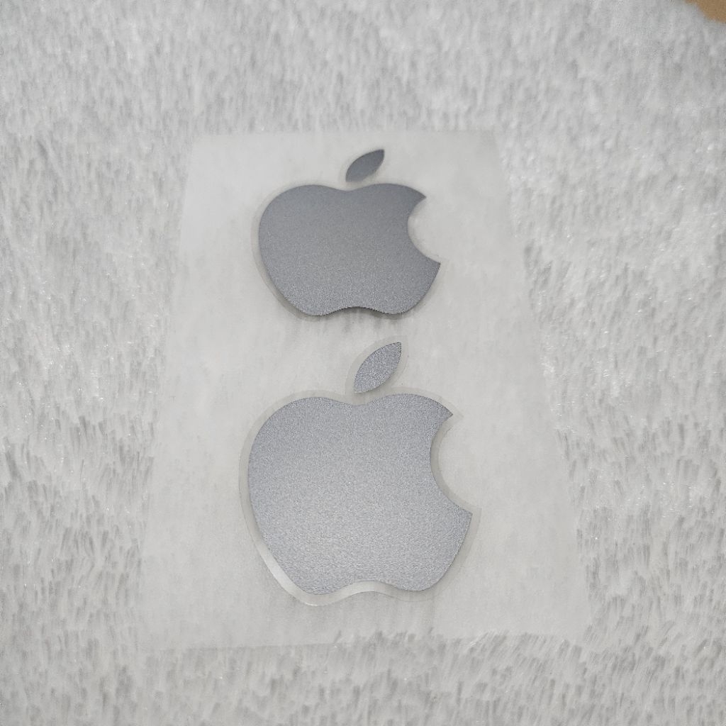 Stiker Logo Apple Laptop Macbook Original