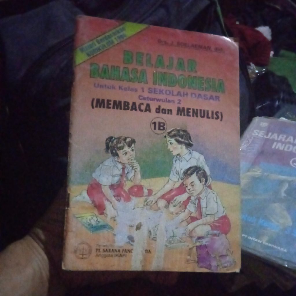 buku Belajar Bahasa Indonesia 1B, untuk kelas 1 SD caturwulan 2, Membaca dan Menulis, buku original 
