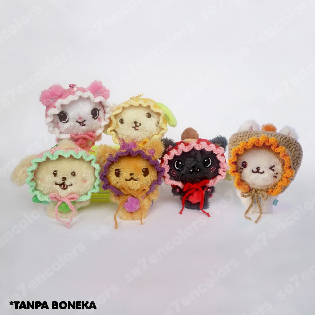 NCT WISH Baby Bonnet | Topi Boneka NCT WISH [10cm] | Topi Bayi Boneka NCT WISH | Topi Rajut Boneka N