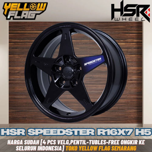 HSR Speedster Velg Mobil Sporty R16 Inci 5x114.3 Buat Rush Terios Xpander Innova Velg Mobil Ring 16