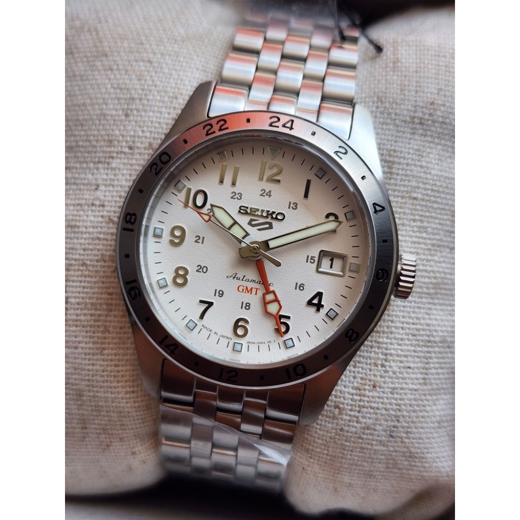 Seiko 5 Sports Field GMT SBSC009 White Dial JDM Exclusive Made In Japan BRAND NEW