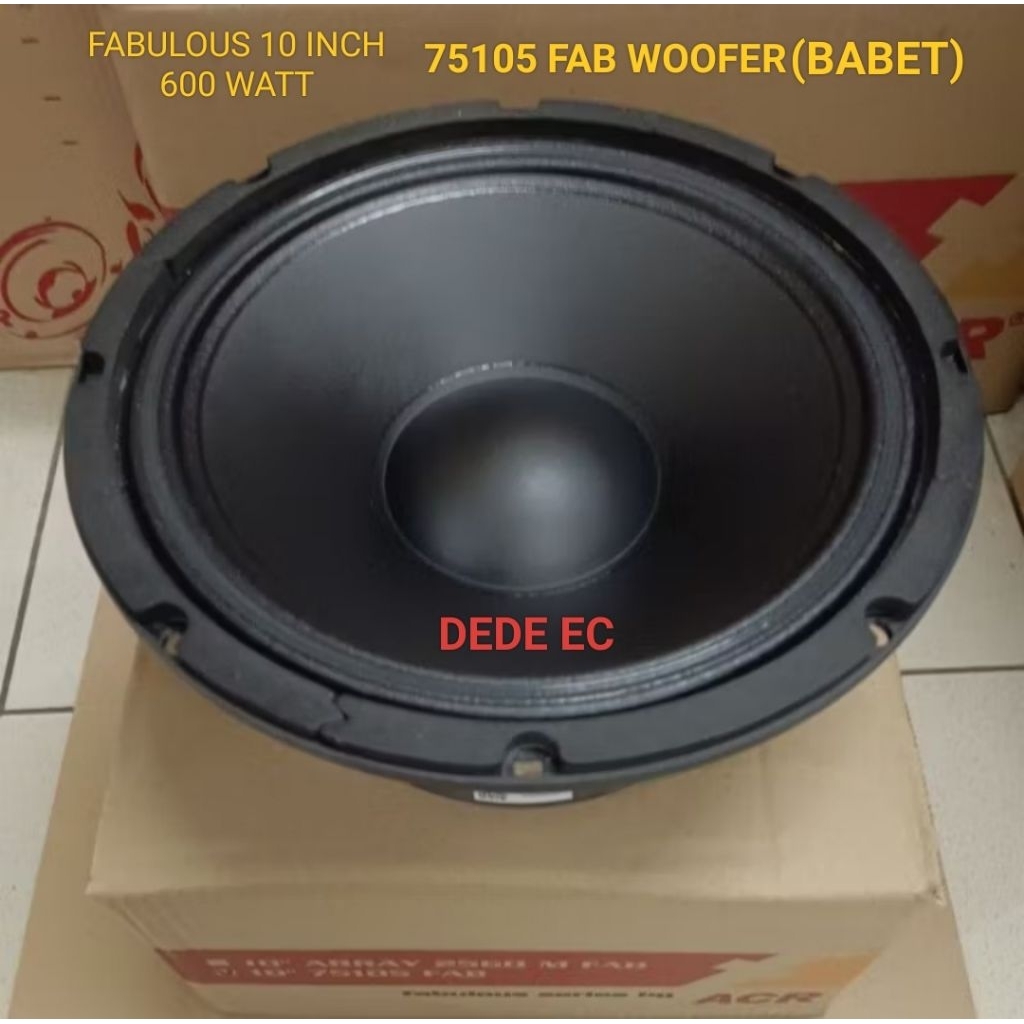 SPEAKER ACR 75105 10 INCH FAB WOOFER 600 WATT(BABET)