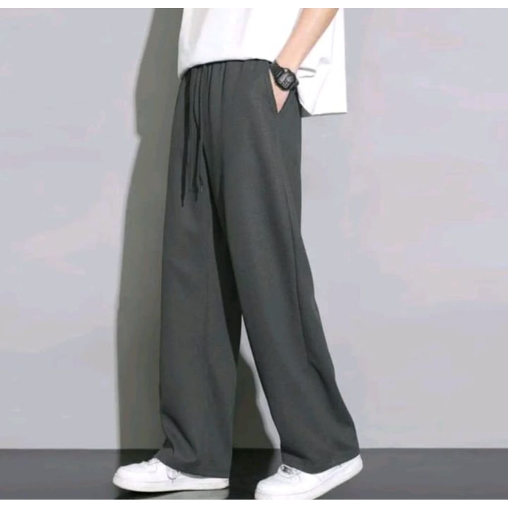 baggy loose pant.pria / wanita..katun flecee Korean stile
