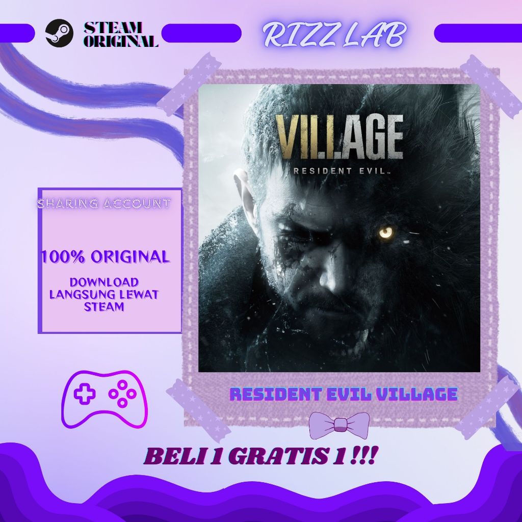 Resident Evil Village Steam Sharing PC Original LIFETIME