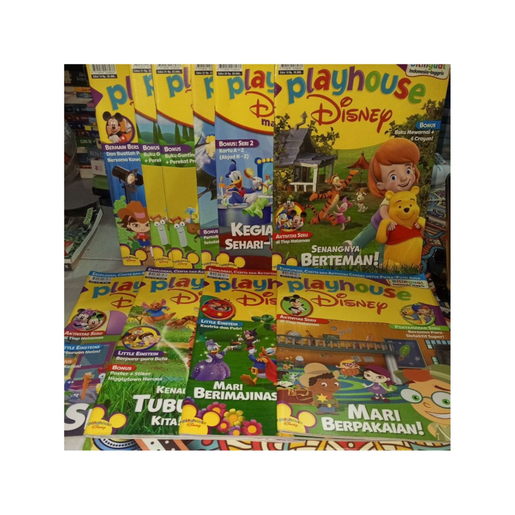 majalah playhouse Disney bilingual.,  6 paket...