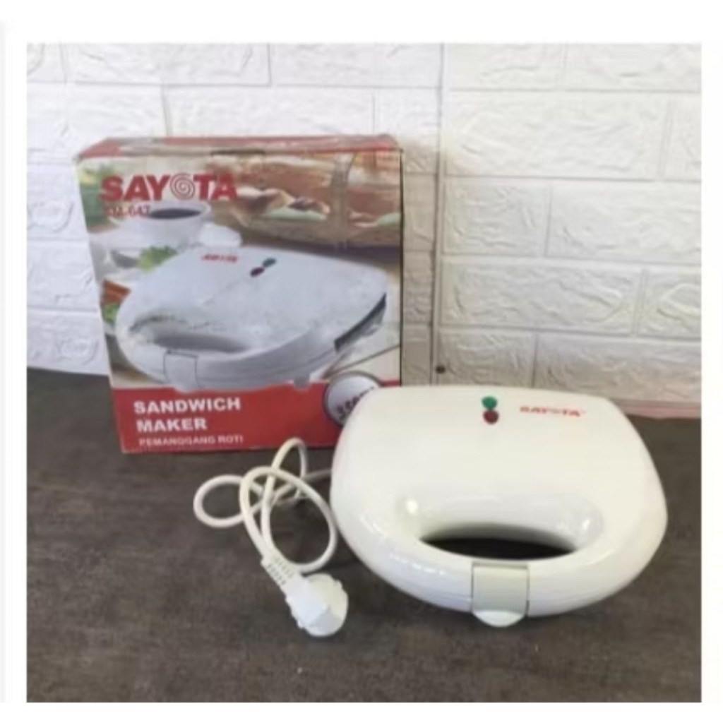 Sayota Sandwich Maker low Watt  350W - Pemanggang Roti Low Watt Sayota SM647