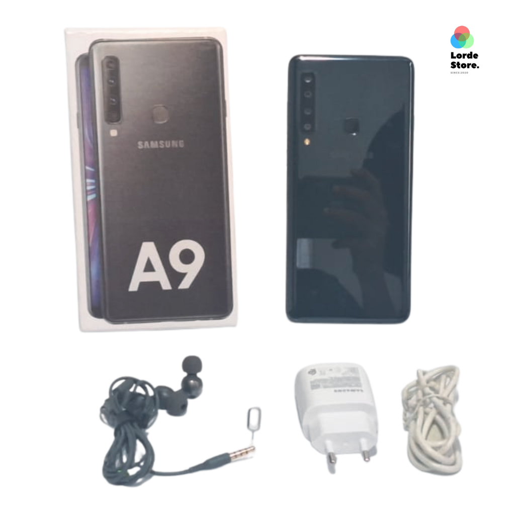 Samsung Galaxy A9 (2018) Second – Fullset + Sudah Dipasang Tempered Glass | Quad Camera | AMOLED | N