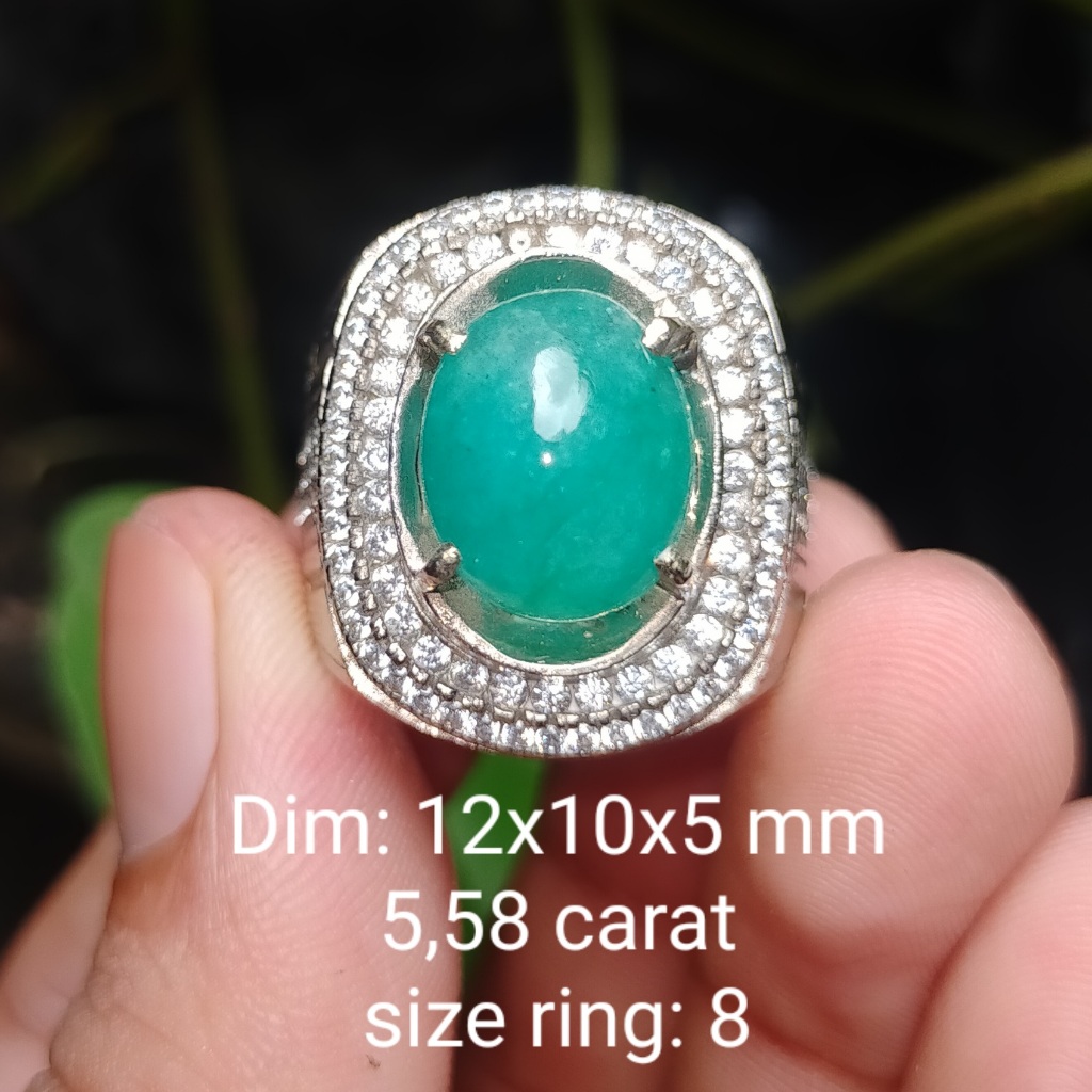 BATU ZAMRUD ASLI NATURAL WARNA BAGUS HIJAU BIRU koleksi lainnya cincin Wulung giok opal new akik bac