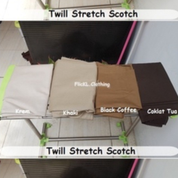 Kain Chino Twill Scotch 20/10 Katun Stretch Twill Chino Bratatex