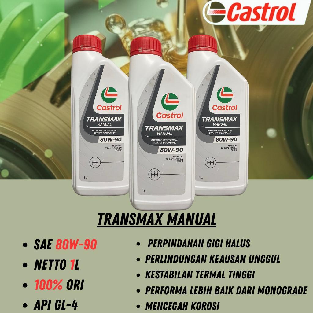 Castrol Transmax Manual GL-4 80w-90 1 Liter / Oli Gardan Mobil Manual Castrol Original
